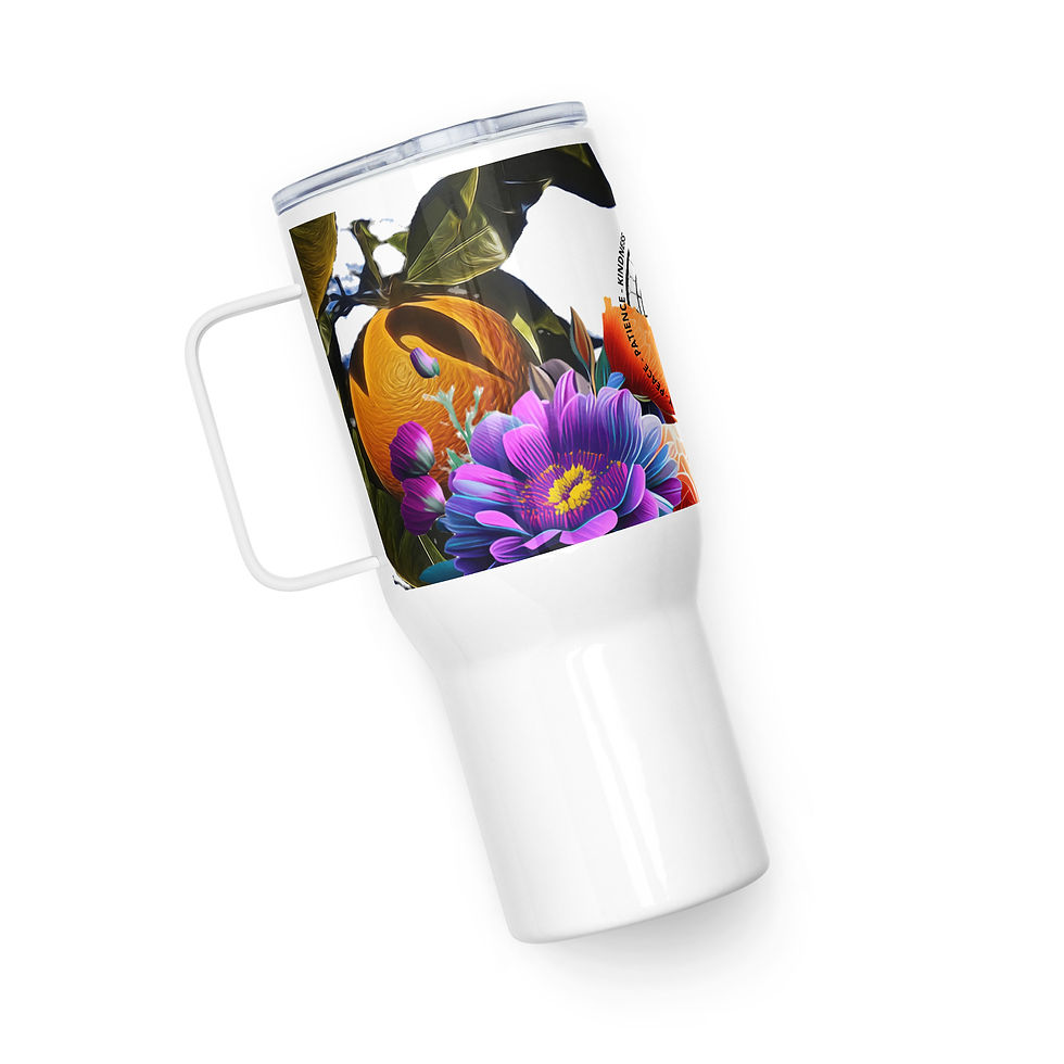 Thumbnail: FRUIT OF THE SPIRIT Travel mug with a handle