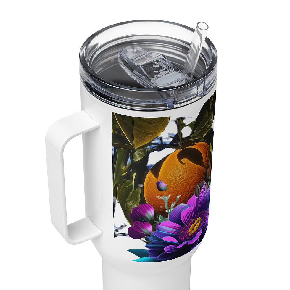 Thumbnail: FRUIT OF THE SPIRIT Travel mug with a handle