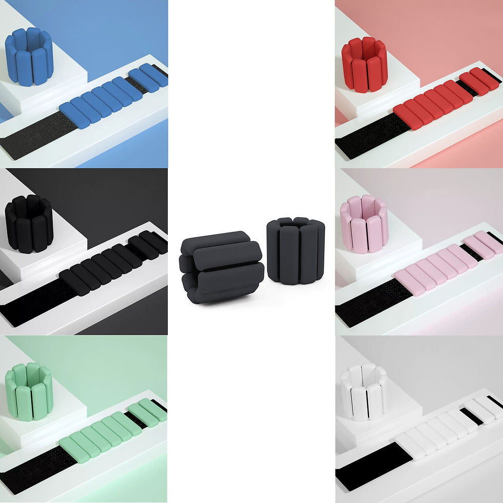 Thumbnail: 2 Wrist/Ankle Weights - 1 lb each
