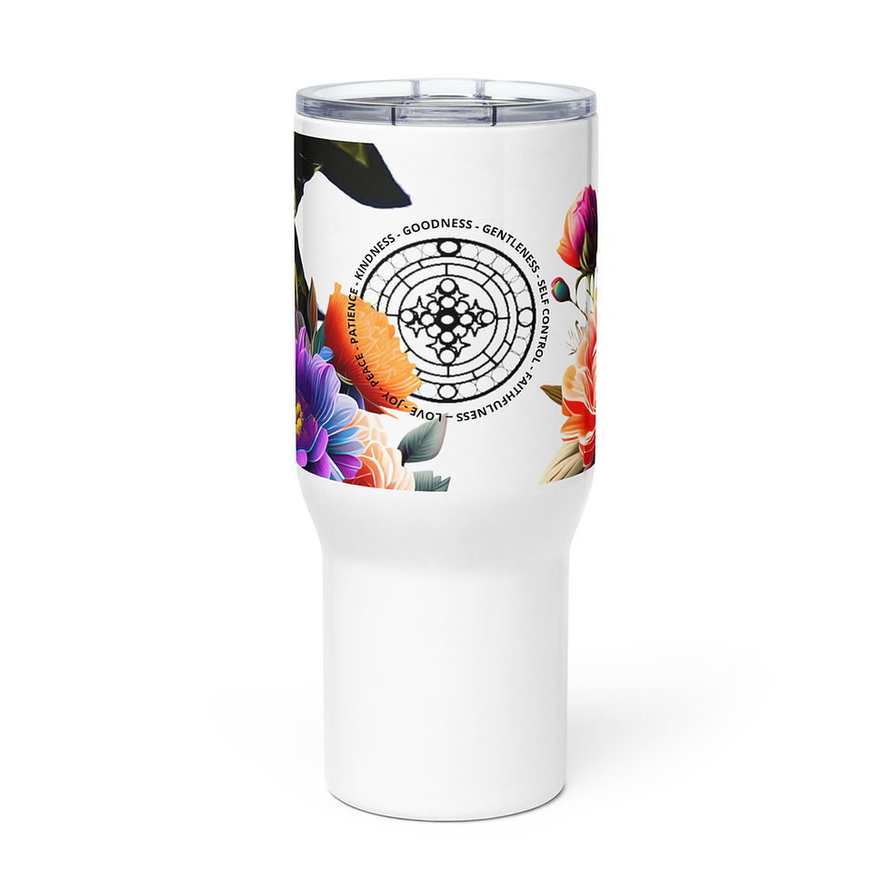 Thumbnail: FRUIT OF THE SPIRIT Travel mug with a handle