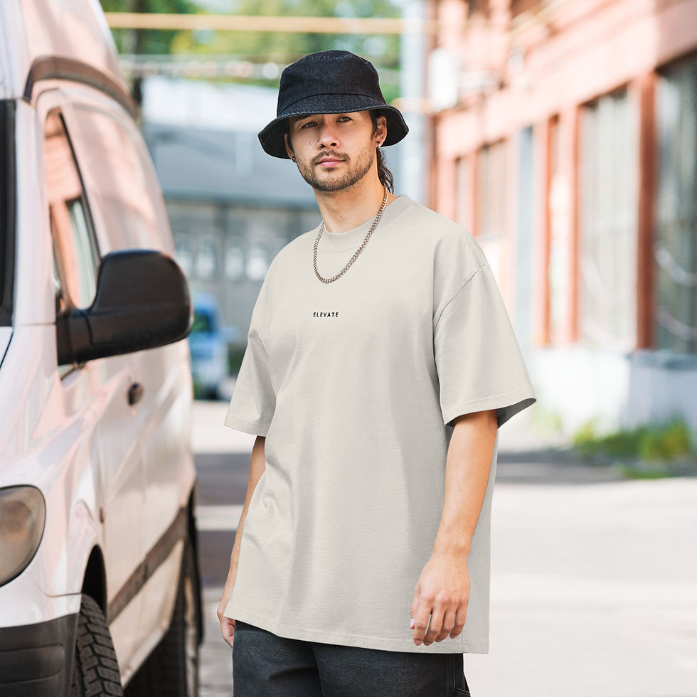Thumbnail: Elevate - Oversized faded t-shirt
