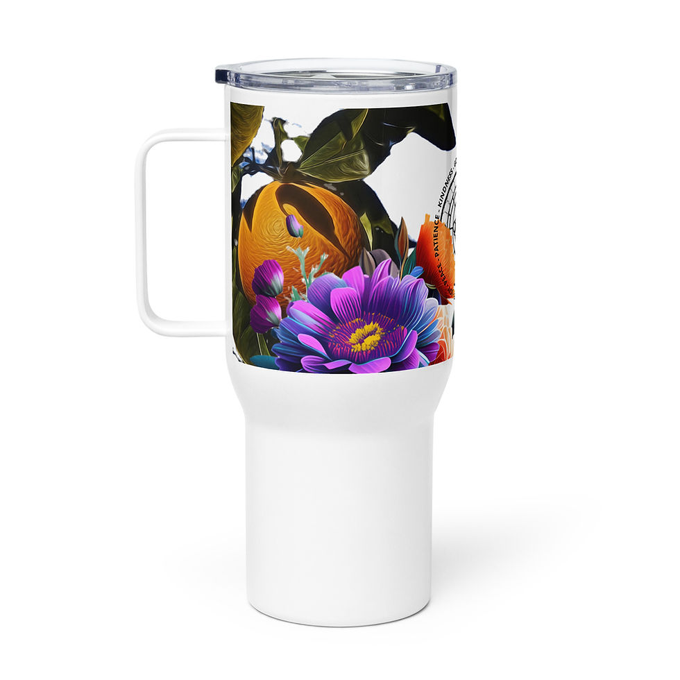 Thumbnail: FRUIT OF THE SPIRIT Travel mug with a handle