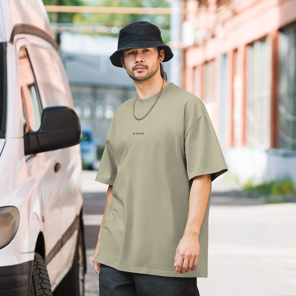 Thumbnail: Elevate - Oversized faded t-shirt