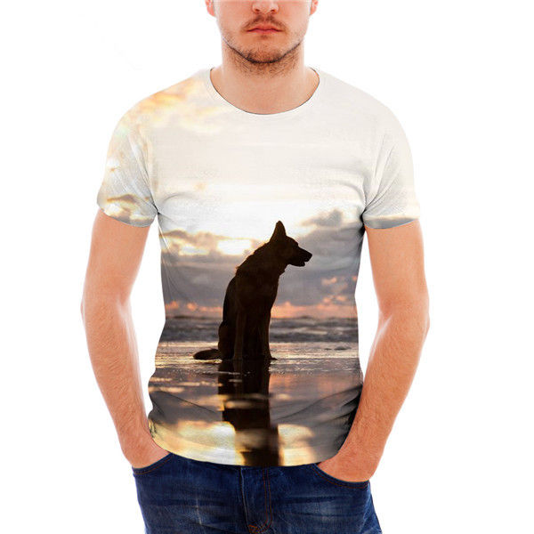 Thumbnail: German Shepherd T Shirt Breathable Short Sleeve