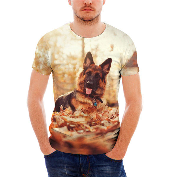 Thumbnail: German Shepherd T Shirt Breathable Short Sleeve