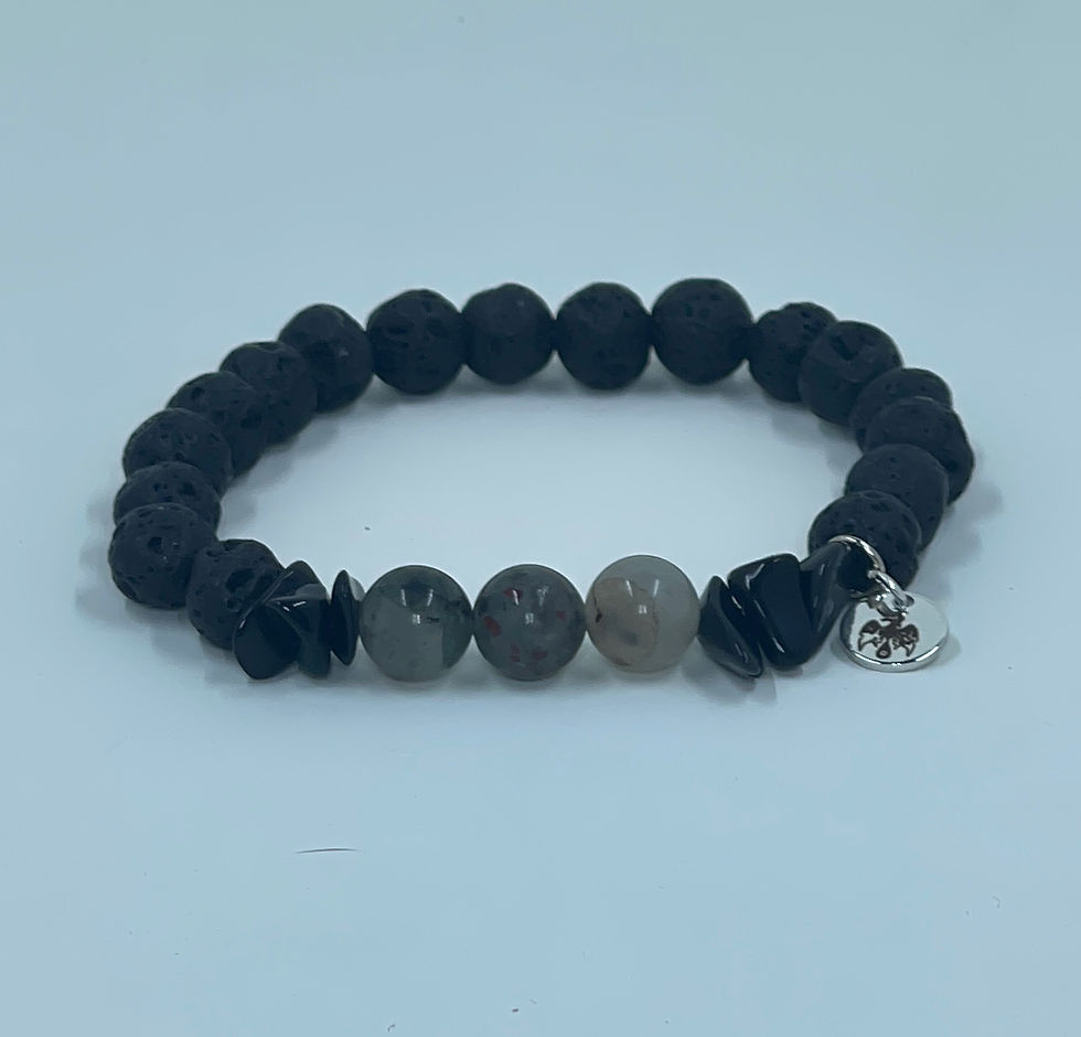 Smokey Quartz & Obsidian