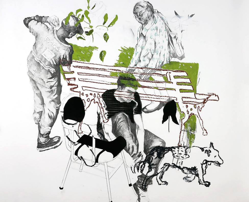 2021_Sem_Titulo_Grafite-bastao_oleoso-pastel_seco-gouache_sobre_papel_153x152cm_Bruno_Tamb