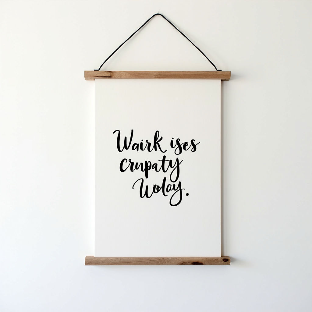 Typographic Wall Hanging