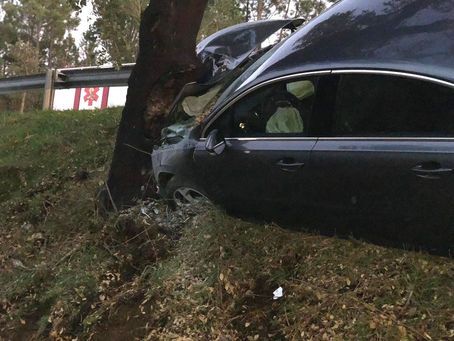 DESPISTE SEGUIDO DE INCÊNDIO NA PONTE VALE D´ORCA - TÁBUA