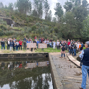 Manifestação contra a prospeção de minério e sua exploração das futuras minas em Tábua