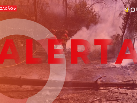 Bombeiros combatem incêndio em Ázere, Tábua