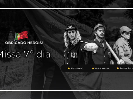 Missa de 7.º dia em memória dos bombeiros falecidos realiza-se domingo