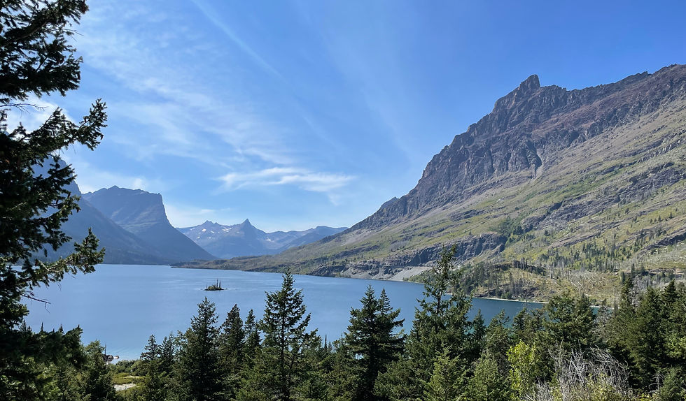 Goose Island in Saint Mary Lake, Glacier National Park
