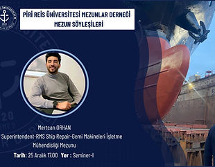 Piri Reis Üniversitesi Mezunlar Derneği, "Mezun Söyleşileri" serisinin yeni konuğu olarak Mertcan Orhan'ı ağırlıyor.