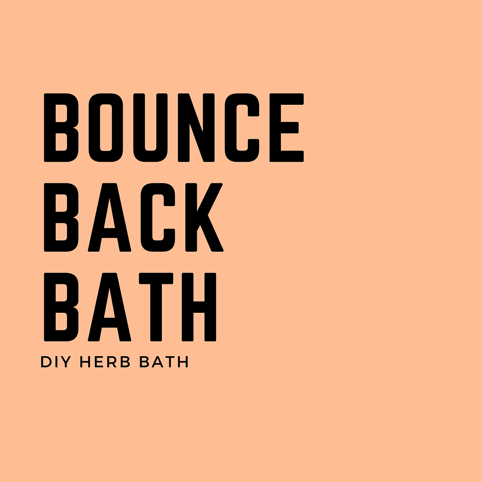 Bounce Back Bath (DIY)