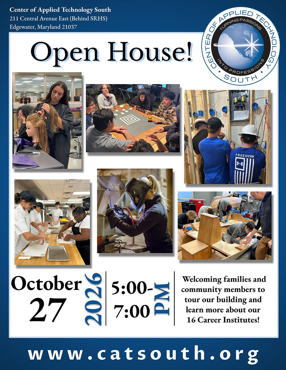 CAT-S Open House - October 27 5pm-7pm
