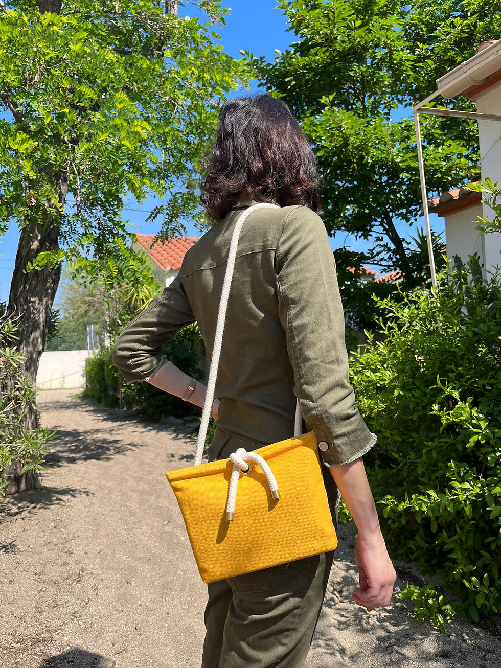 Sac Pochette Aurélie - Jaune Safran