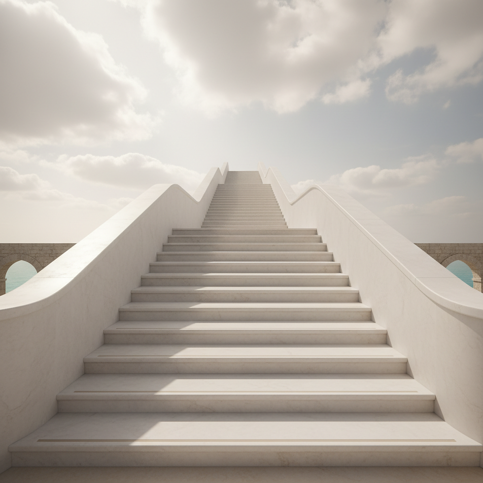 White staircase leading up.png