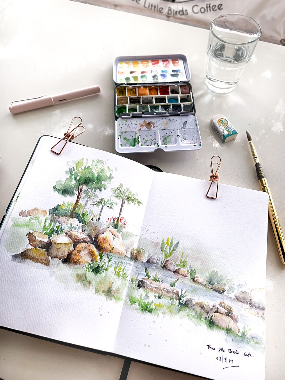 Thumbnail: En Plein Air Watercolor Workshop: Outdoor Painting in Nature