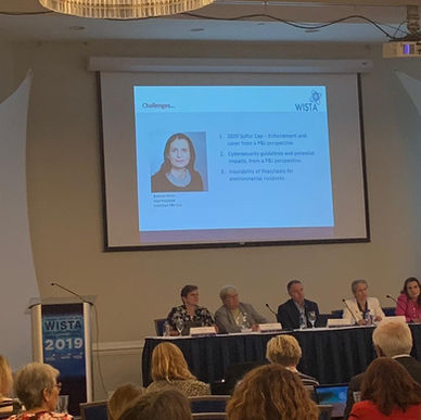 Today at WISTA’s conference we are talking about environmental challenges at the shipping industry