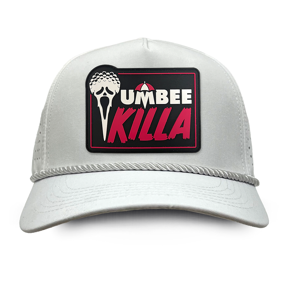 Thumbnail: white umbee killa golf hat front