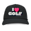 Thumbnail: black I love golf hat front