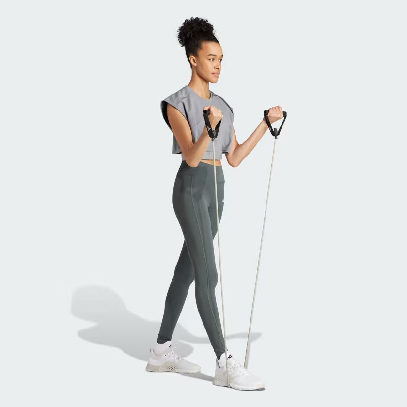 Thumbnail: POWER AEROREADY CROP SLEEVELESS TEE