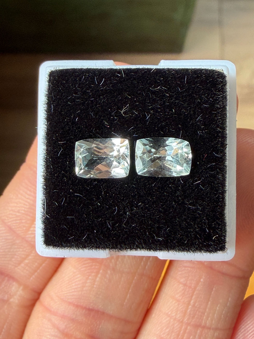 Miniatura: Aguamarina 1.0ct. 7.0x5.0x4.0mm. Antique Radiant. Brasil 