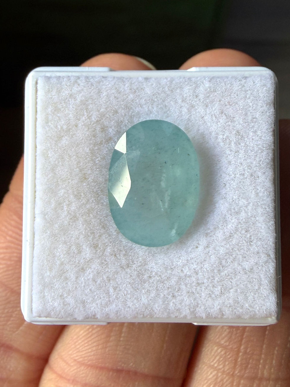 Miniatura: Aguamarina 4.95ct.. 13x9.3x 6.6mm. ovalada. Brasil
