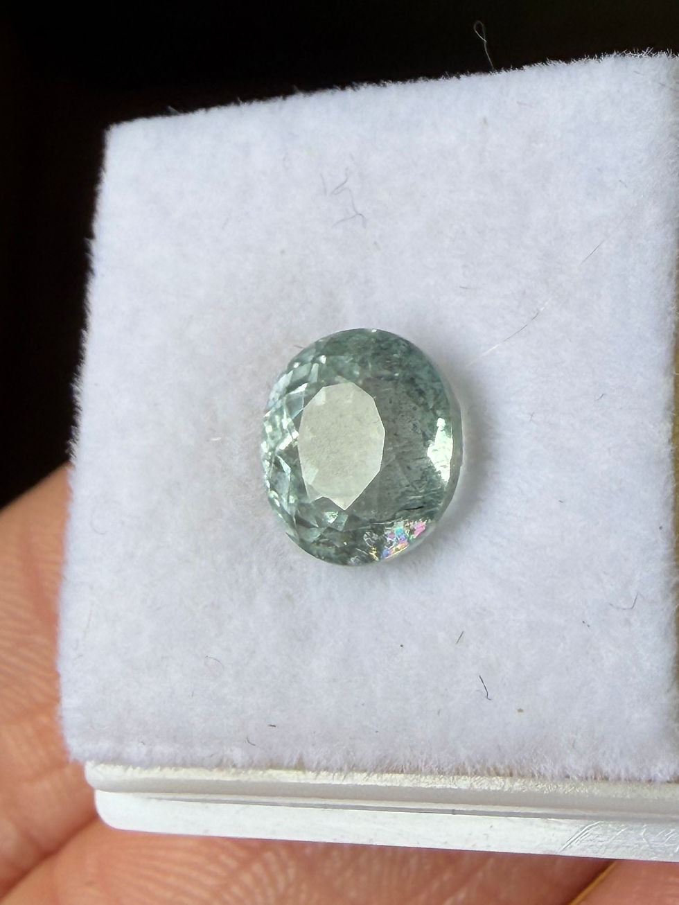 Miniatura: Aguamarina SkyBlue 2.16ct. 8.0x7.3x6.0mm. ovalada. Brasil