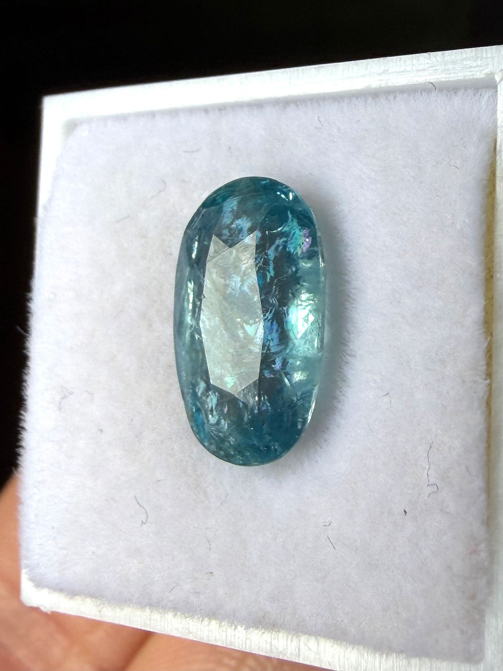 Miniatura: Aguamarina 2,94ct.  12,5x7,5x4.9ovalada. Mozambique 