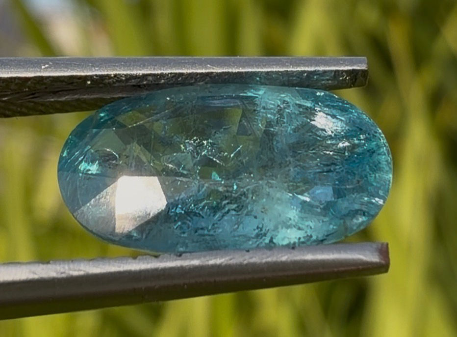 Miniatura: Aguamarina 2,94ct.  12,5x7,5x4.9ovalada. Mozambique 
