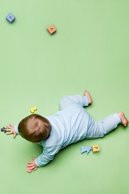 Baby Playing Blocks