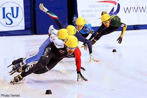 compétition patin Charles Hamelin