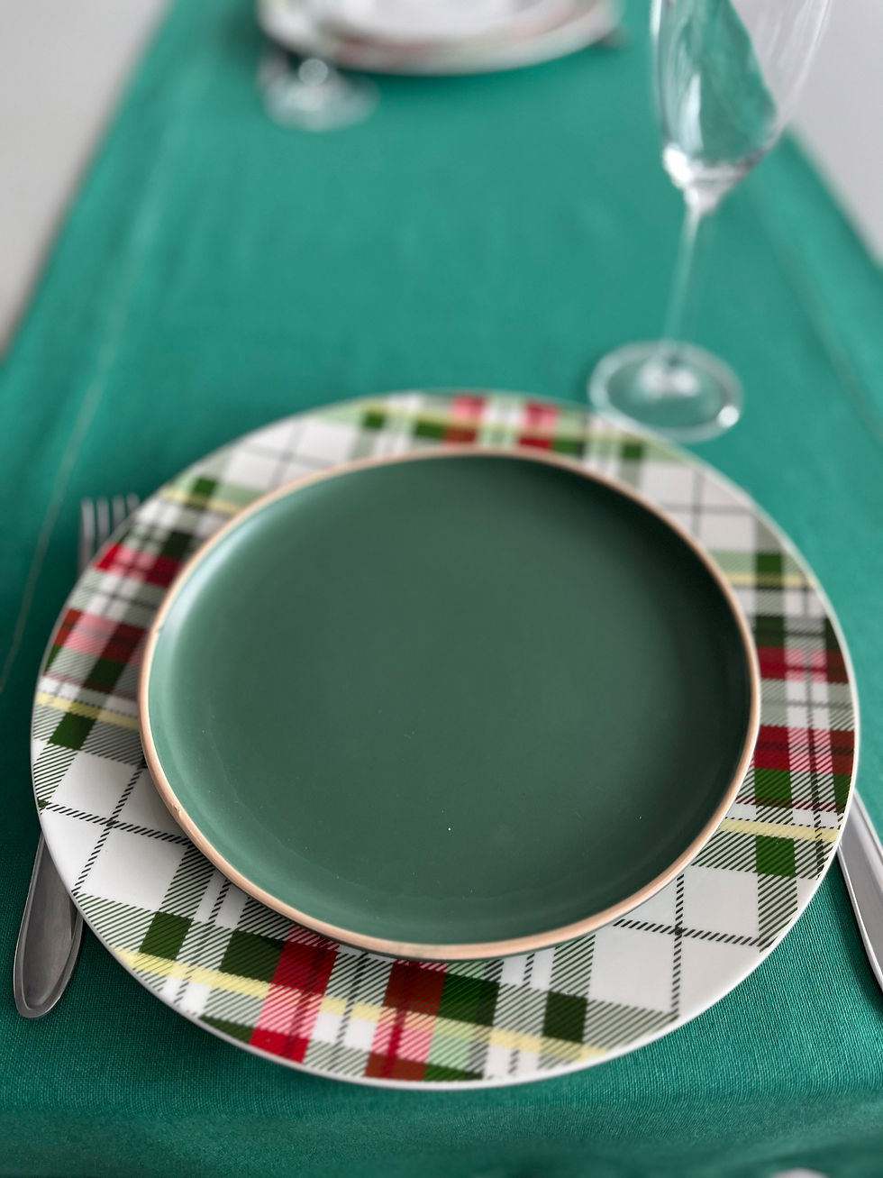 Miniatura: Prato de Sobremesa Brisa Verde Cj 6un