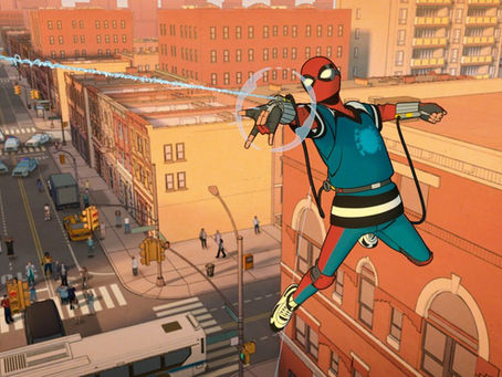 Spider-Man web-slinging