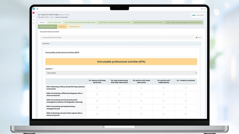 Track EPAs with MyProgress