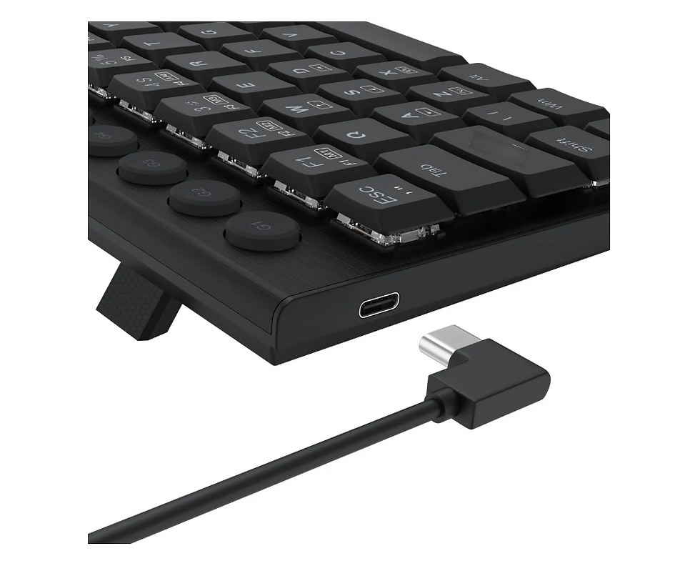Miniatura: TECLADO MECANICO GAMER REDRAGON HORUS MINI RGB PRETO SWITCH MARROM
