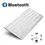 Thumbnail: Teclado Slim Sem Fio Bluetooth Universal Abnt2 Branco