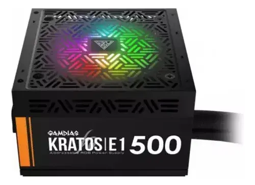 Miniatura: Fonte Atx Gamdias Kratos E1 500w 80 Plus Rgb Gd-z500zzz