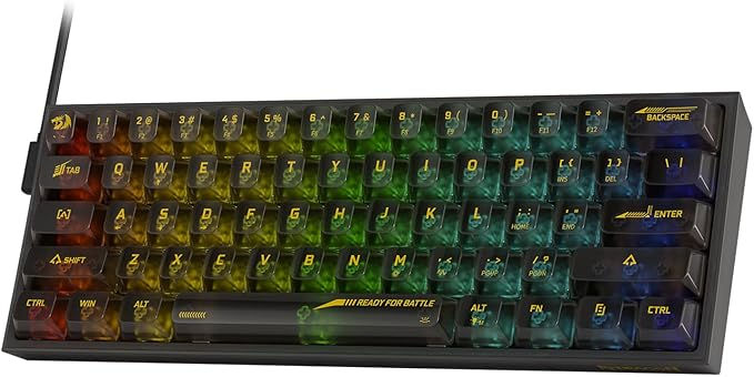 Miniatura: Teclado Gamer Redragon Fizzrgb K617ctb-rgb Transparent Abnt2