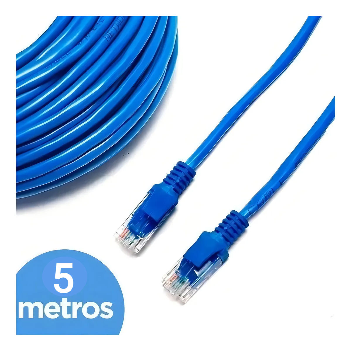 Cabo de Rede FY Cat5e RJ45 10m Azul