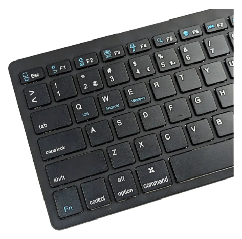 Miniatura: Teclado Slim Sem Fio Bluetooth Universal Abnt2 Branco