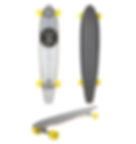 Stringer pintail longboard triple