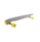 Stringer pintail longboard side