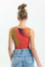 Küçük resim: Bisiklet Yaka Kolsuz Crop Body