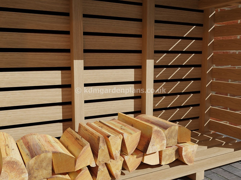Thumbnail: UK Garden Log / Fire Wood Store Woodwork Build Plans