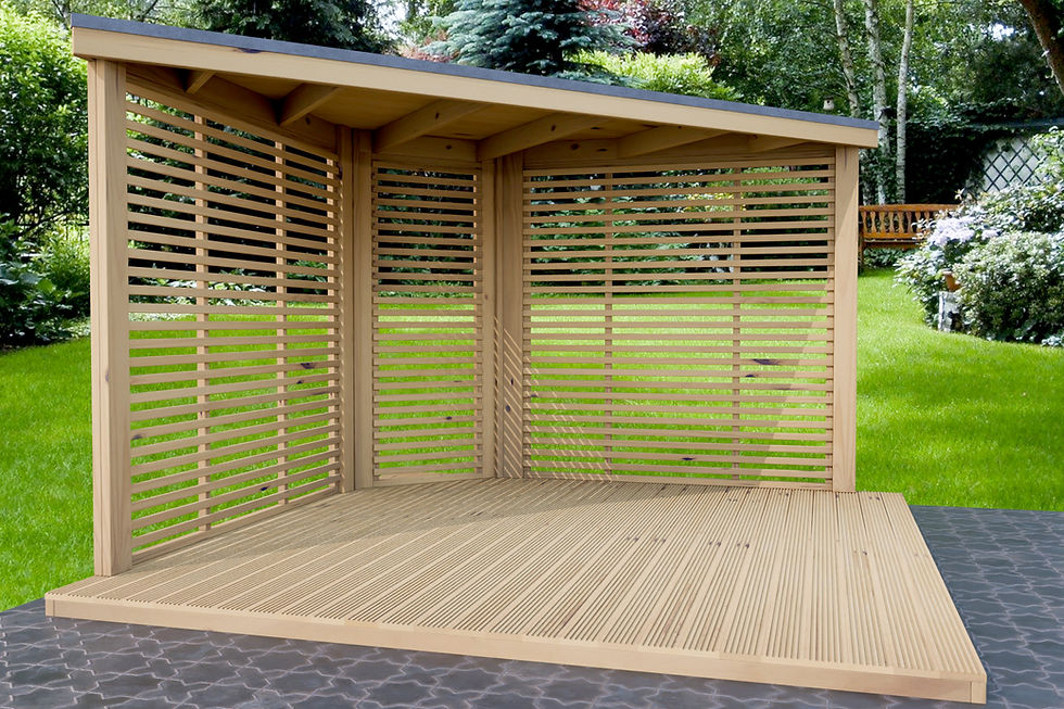 Thumbnail: UK Wooden Outdoor Garden Darts / BBQ Shelter 3.6m x 3.6m Shelter
