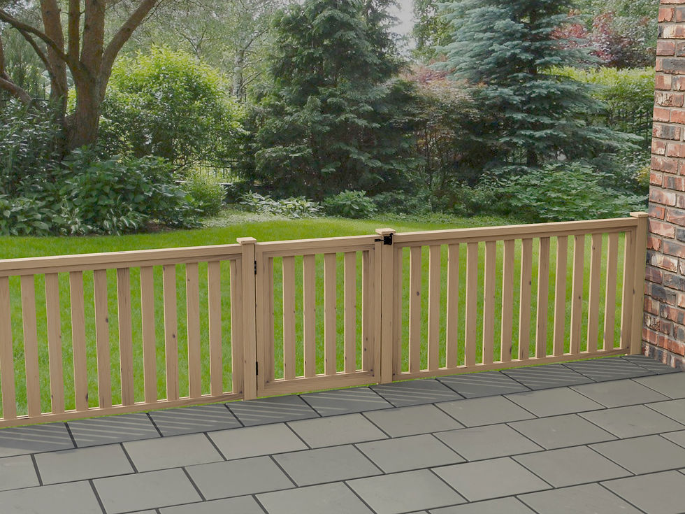 Thumbnail: US Modular Garden Fencing and Gate System 37 1/2" High DIY Digital Woodwork Plan