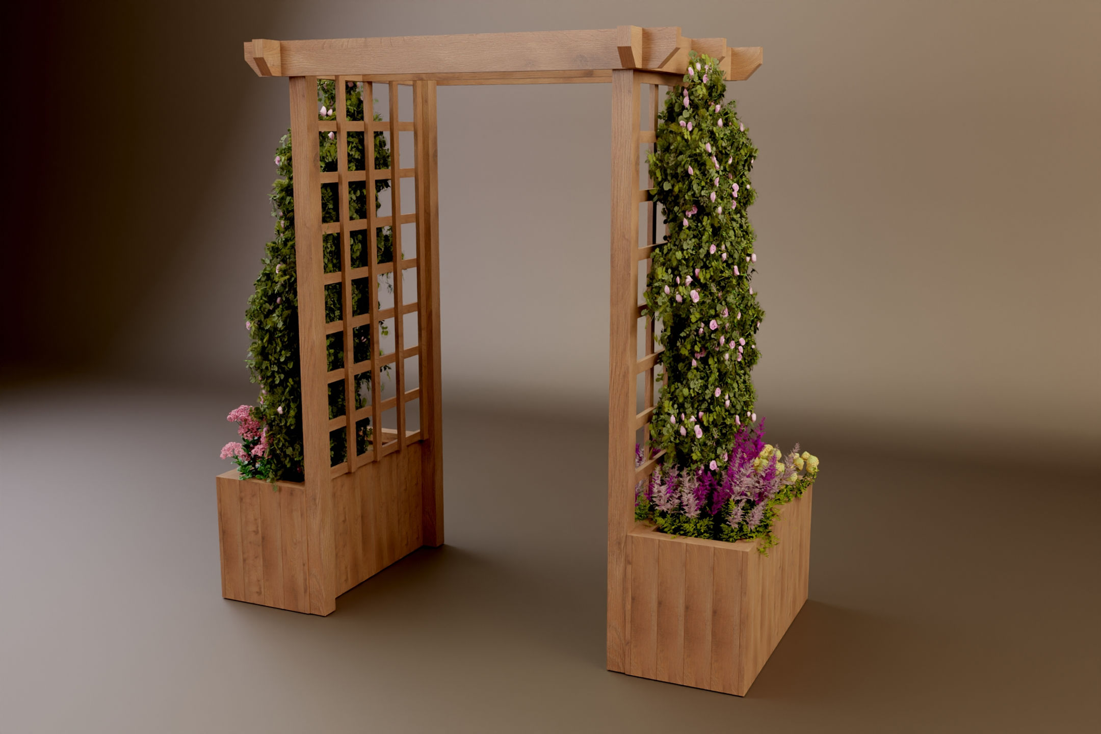 UK Wooden Garden Arbour Planter 2.14m Woodwork Plans